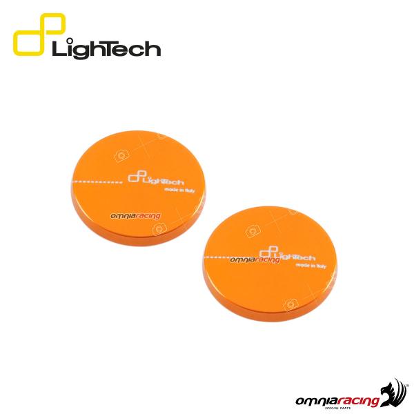Pair of orange caps for Lightech SCV and SCV001 / SCV002 swing arm spools