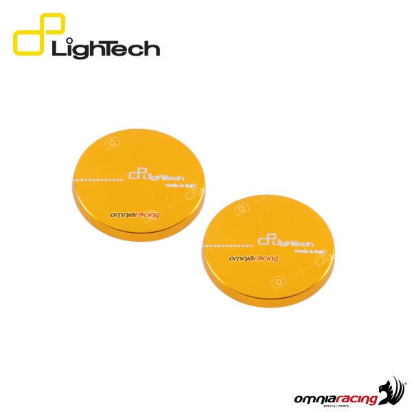 Pair of gold caps for Lightech SCV and SCV001 / SCV002 swing arm spools