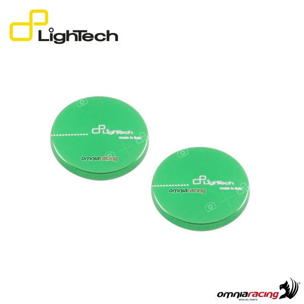 Pair of green caps for Lightech SCV and SCV001 / SCV002 swing arm spools