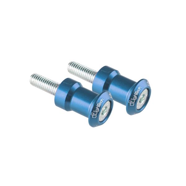 Swing Arm spools Lightech in cobalt blue ergal M8