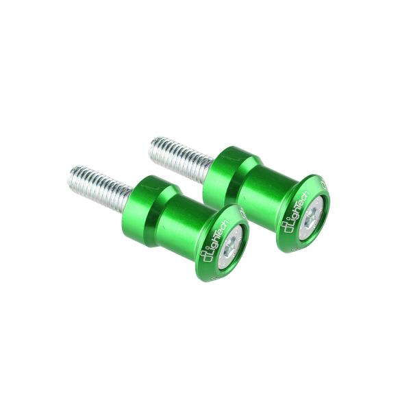 Swing Arm spools Lightech in green ergal M8