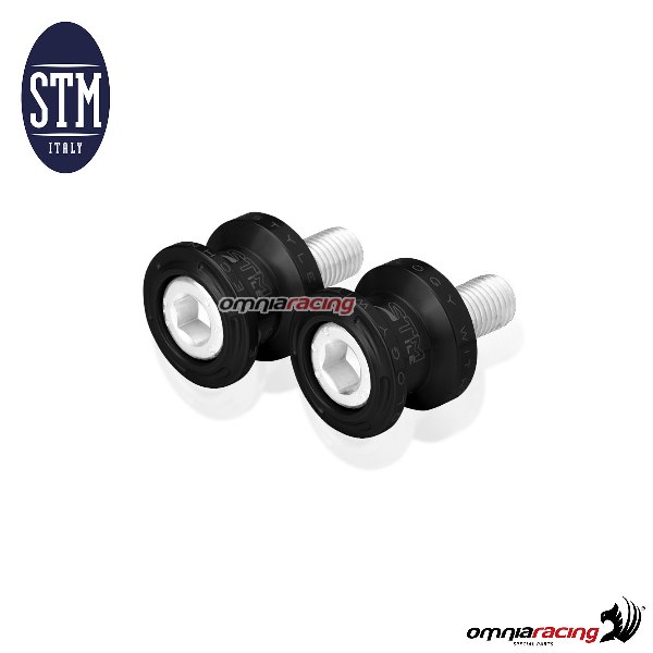 Pair of STM swingarm spools M6 black color