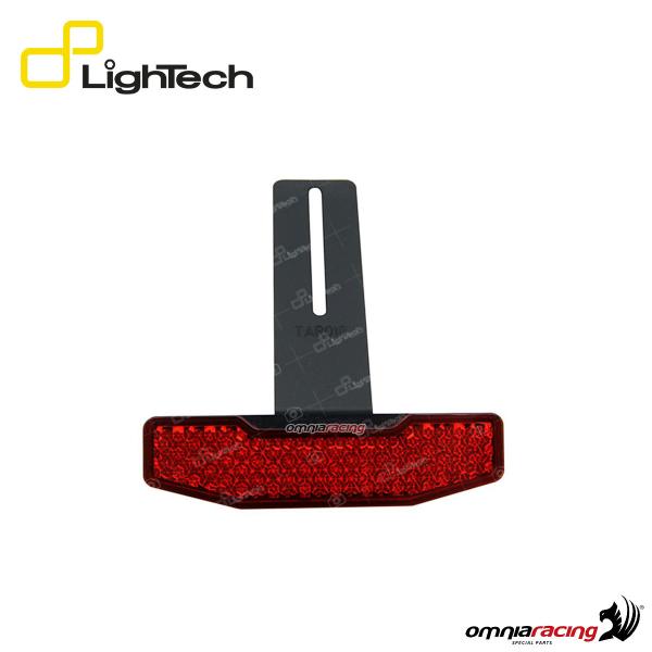 Catadiottro omologato E13 Lightech con supporto per portatarga