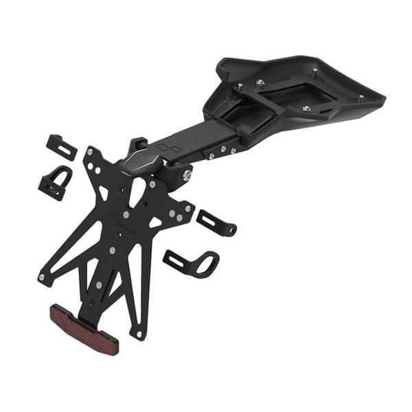 Complete Lightech license plate holder kit Italy Ducati Multistrada V4 PikesPeak 2021-2024