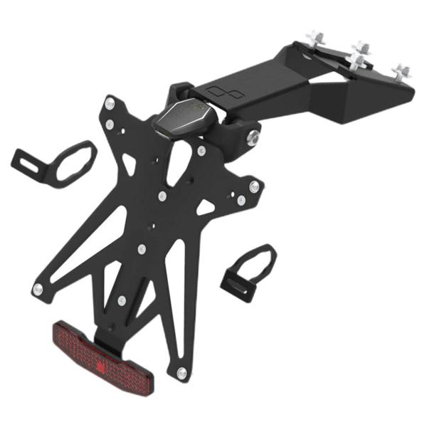 Complete Lightech license plate holder kit Swiss Kawasaki Z650 2016-2024
