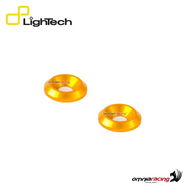 Lightech accessori portatarga kit viti e ghiere colorate 005M8x25 + RCM8 colore oro