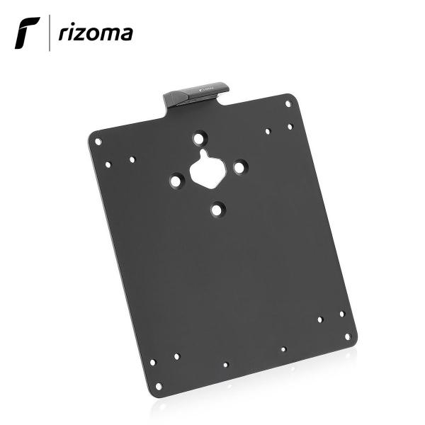 License plate for Outside Rizoma holder 180x100 mm in black aluminum with led light