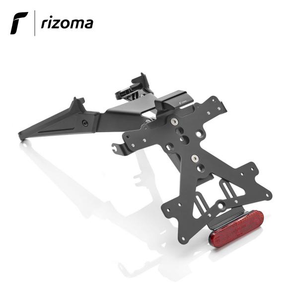 Rizoma FOX adjustable license plate kit + light black aluminum for Honda CB1000R 2018>