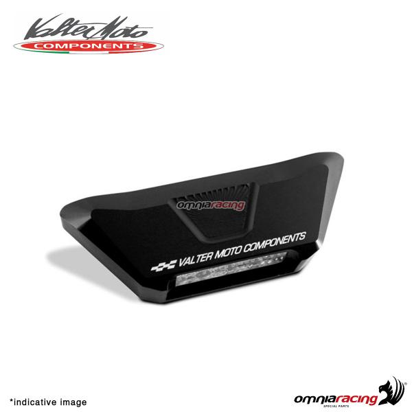 Luce targa Valtermoto led in alluminio colore nero