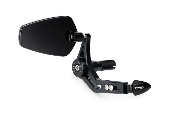 Puig PRO Black right Mirror with Integrated Lever Guard