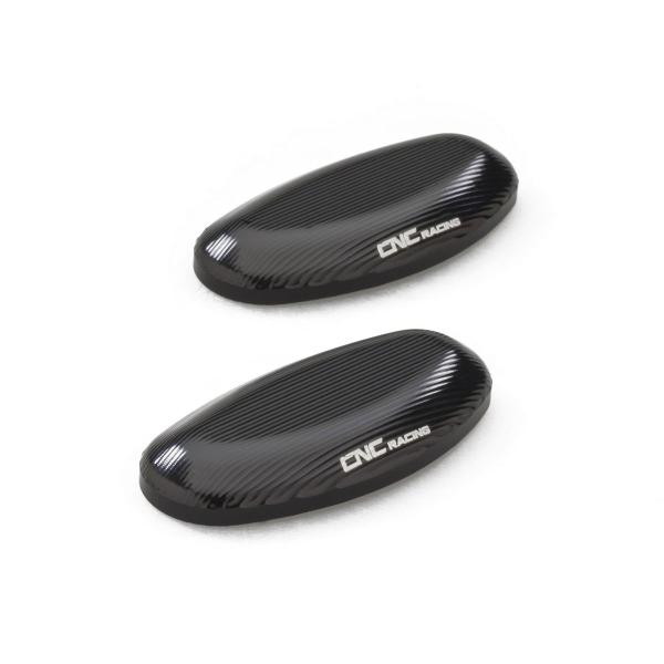 CNC Racing black aluminum mirror hole covers Mv Agusta F3 675 2012-2020