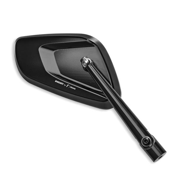 Rizoma Ducati Performance right rear-view mirror approved black aluminium