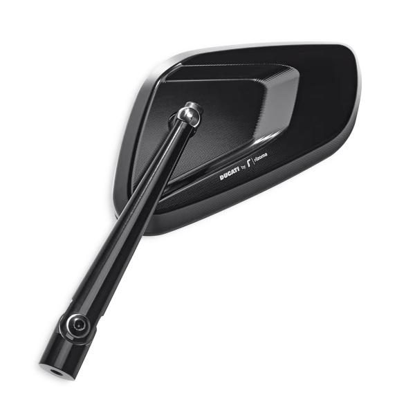 Rizoma Ducati Performance left rear-view mirror approved black aluminium