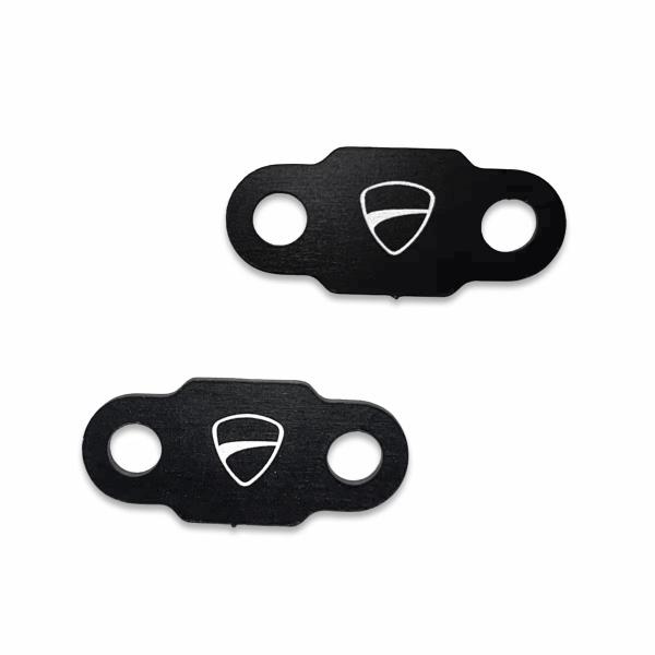 Black aluminum mirror caps Ducati Panigale V4/V4S 2025