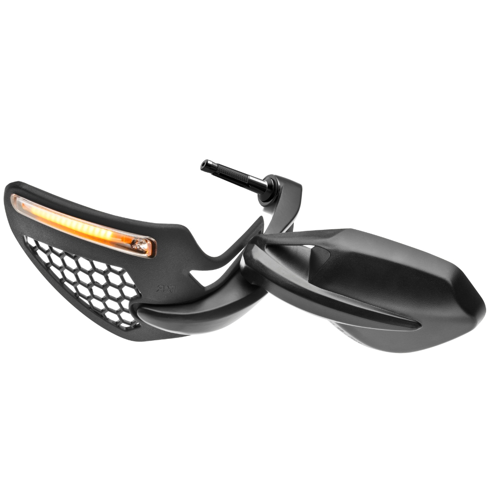 Motorcycle Mirror FAR 7601 Left Viper Shield Lever Bar End Con LED