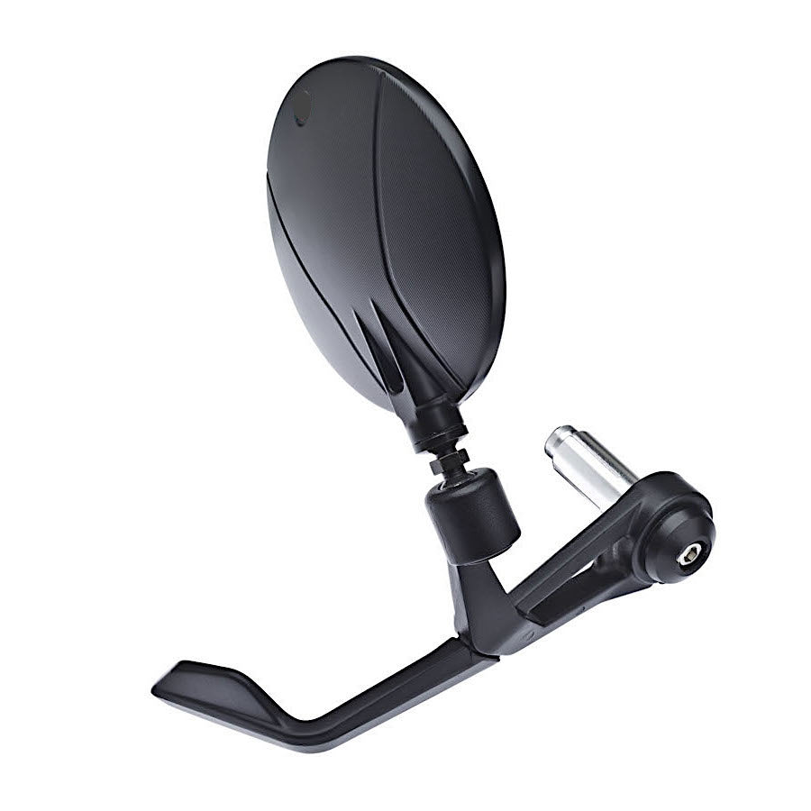 Motorcycle mirror FAR 7793 Left Bar End Con Paraleva Integrato black