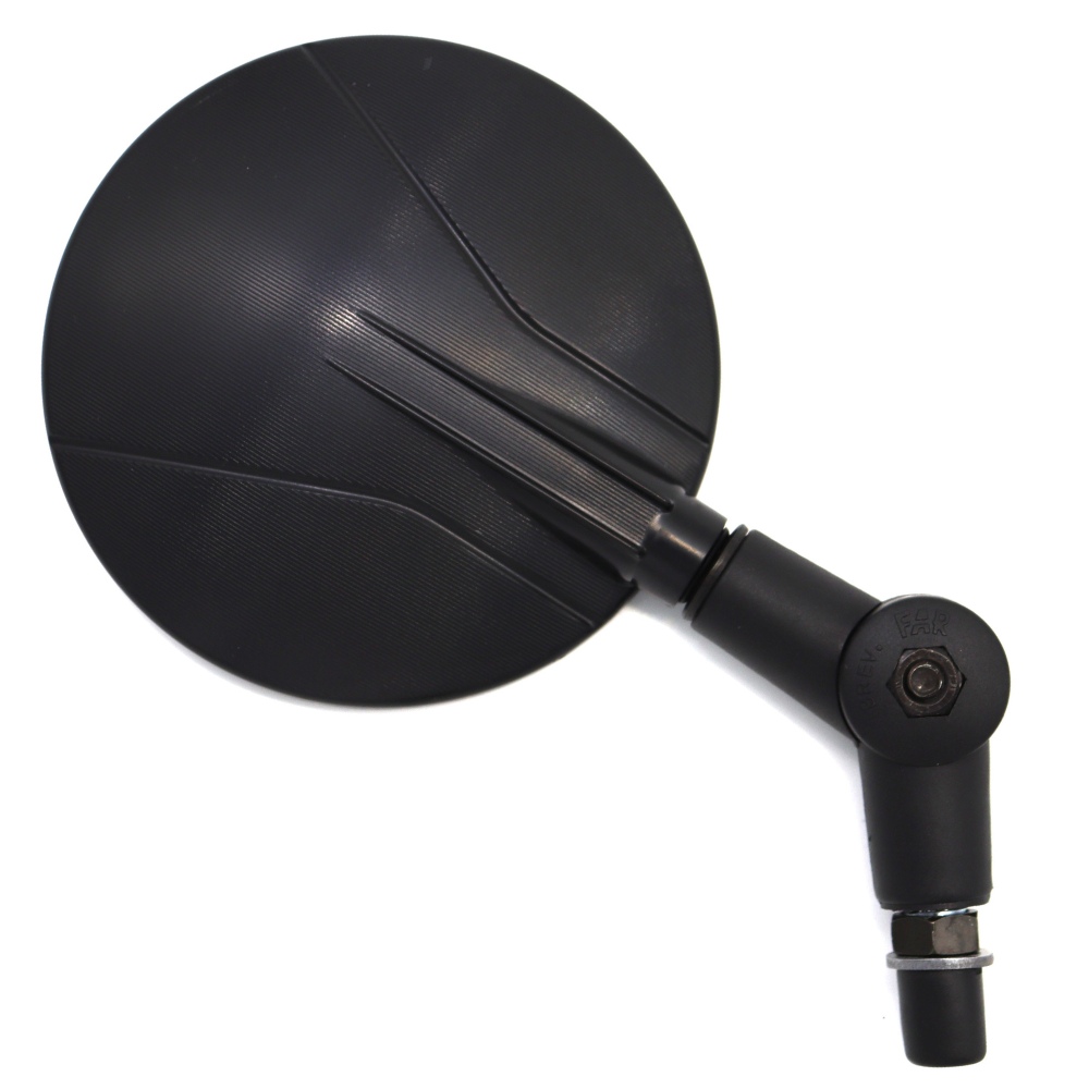 Specchietti moto FAR 7847 SX/DX Retr. FLEXI MINIMAL NERO ATTACCO