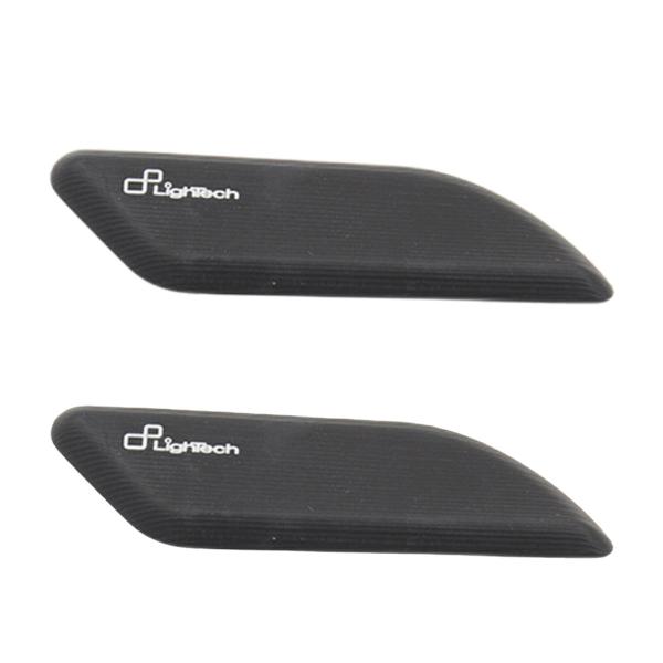 Pair of Lightech black aluminum mirror caps Ducati Panigale 1299 2015-2017