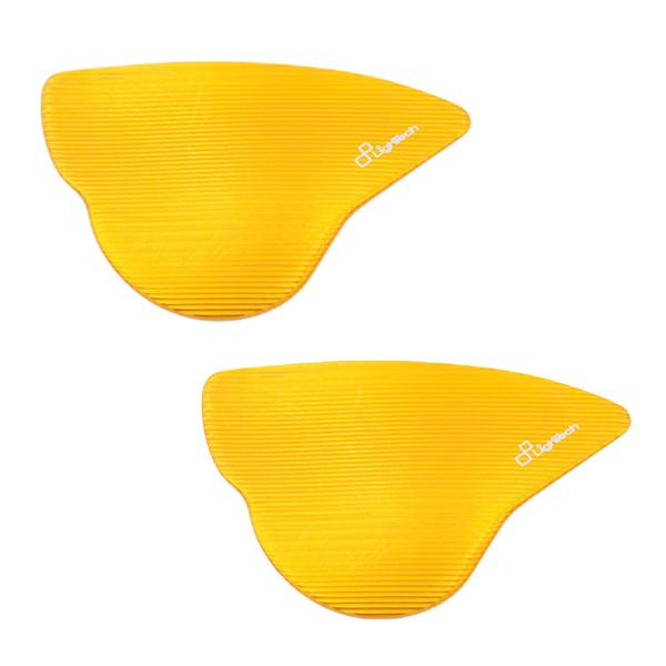 Pair of Lightech gold aluminum mirror caps Yamaha R6 2017-2023