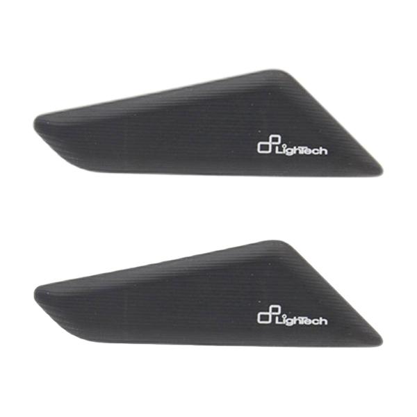 Pair of Lightech black aluminum mirror caps Ducati Panigale V4 2018-2019