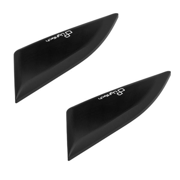 Pair of Lightech black aluminum mirror caps Ducati Panigale V4R 2019-2024