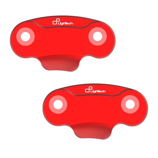 Coppia tappi specchio Lightech alluminio rosso Kawasaki ZX10R 2016-2022