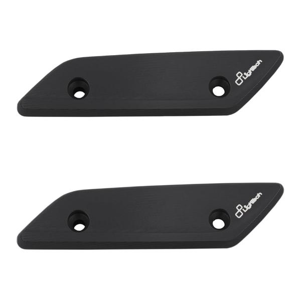 Pair of Lightech black aluminum mirror caps Yamaha Tmax 560 2022-2024
