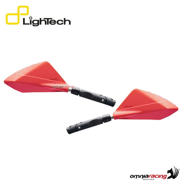 Lightech pair of red aluminum rear-view mirrors for Yamaha Tmax 560 2020>