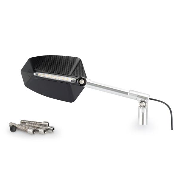 Puig mirror GTI Right Black/aluminum M10