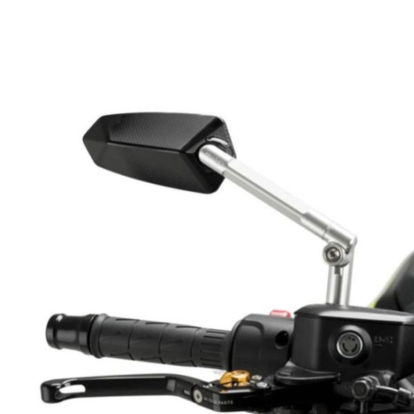 Puig mirror F1.1 Right Silver/Black M10