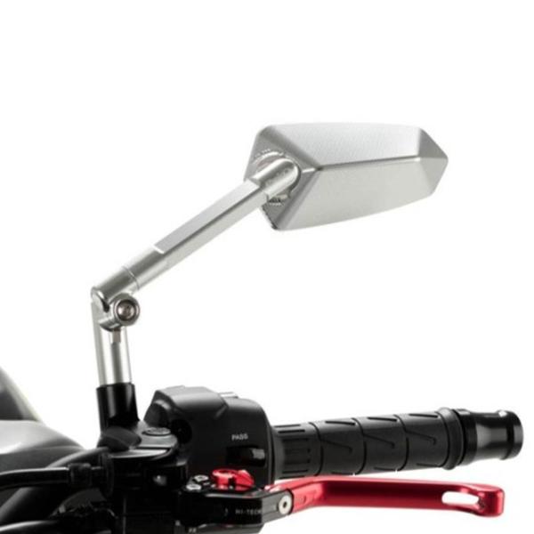 Puig mirror F1.1 left Silver M10