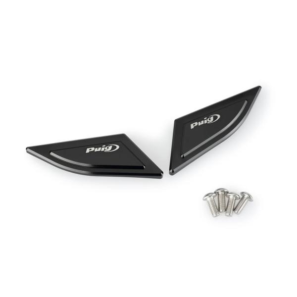 Puig aluminium Mirror Caps Black Ducati Panigale V2 2020-2024