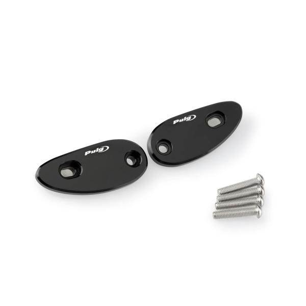 Puig aluminium Mirror Caps Black Honda CBR1000RR 2017-2019