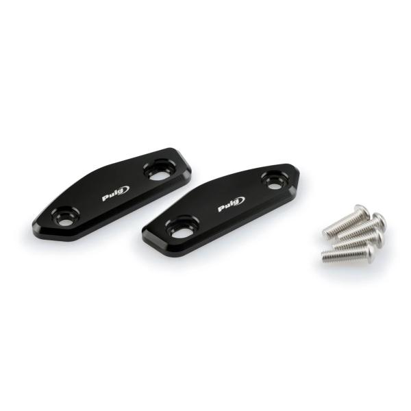 Puig aluminium Mirror Caps Black Suzuki GSXR250 2017-2019
