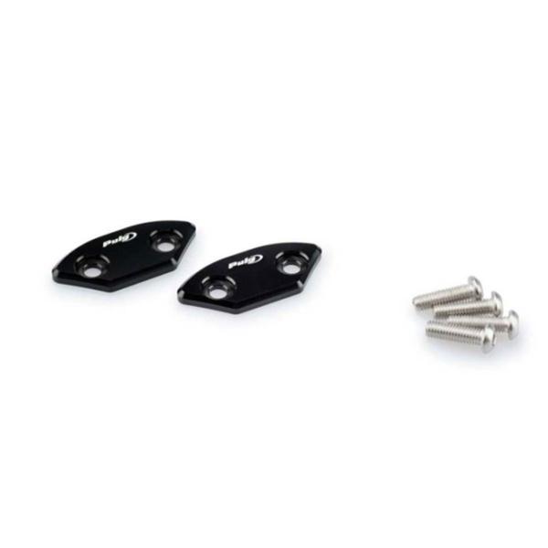 Puig aluminium Mirror Caps Black Yamaha R6 2006-2016