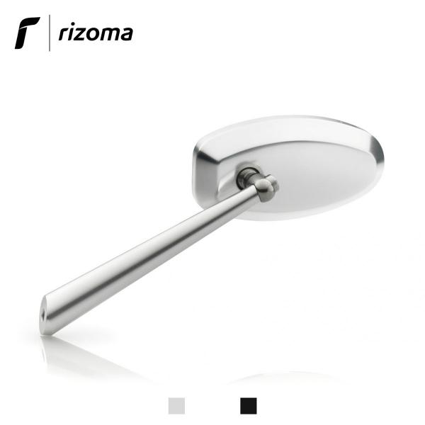 Specchietto Rizoma Dynamic in alluminio non omologato colore argento