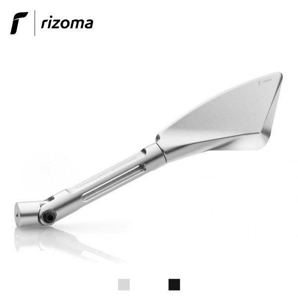 Specchietto Rizoma Tomok Naked in alluminio non omologato colore argento
