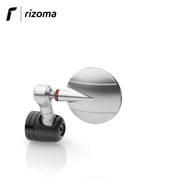 Specchietto Rizoma Spy-R Sport end-bar in alluminio non omologato colore argento