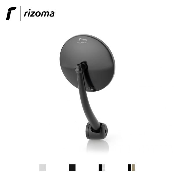Specchietto Rizoma Spirit RS end-bar in alluminio omologato colore nero