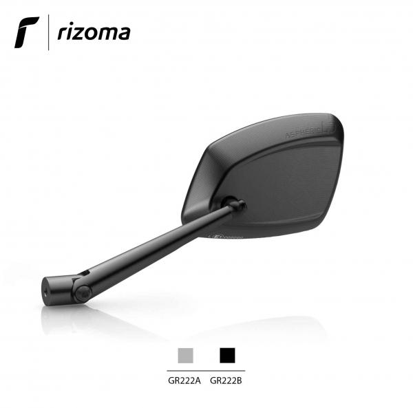 Specchietto Rizoma 4D RS in alluminio omologato colore nero
