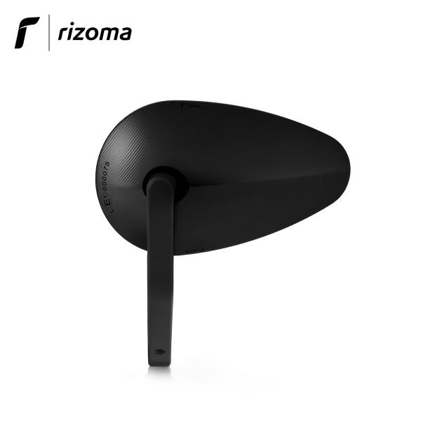 Specchietto Rizoma Reverse Radial end-bar in alluminio omologato colore nero