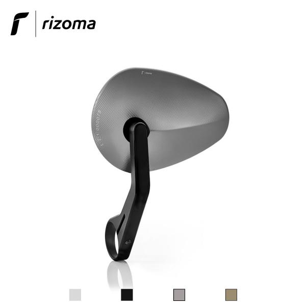Specchietto Rizoma Reverse Radial end-bar in alluminio omologato colore thunder grey