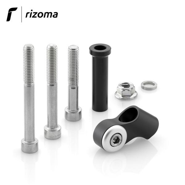 Adapter for Mounting Handlebar Mirrors - Bs714b - - Bike Accessories by Rizoma
