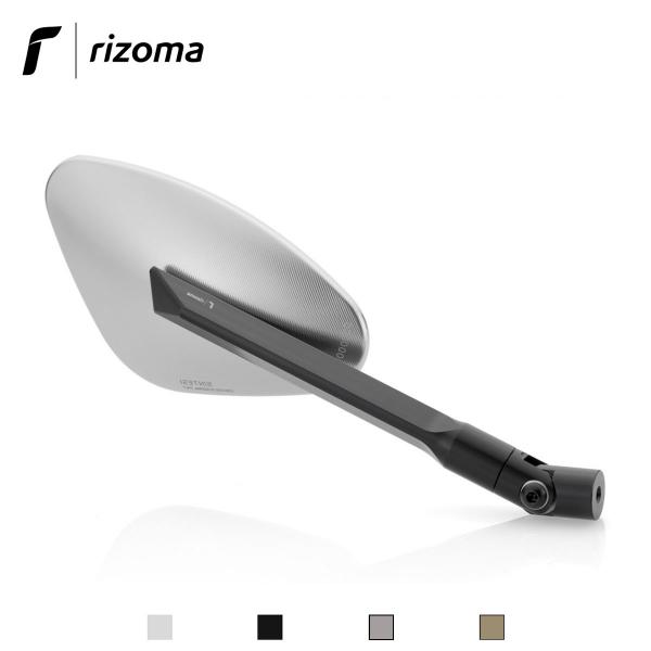 Rizoma Genesi aluminum mirror approved silver color