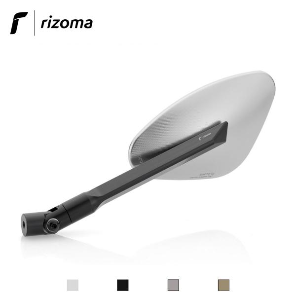 Rizoma Genesi aluminum mirror approved silver color