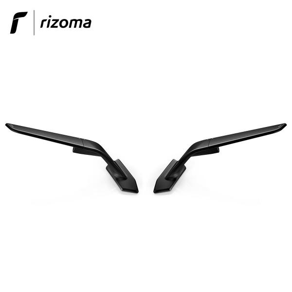 Coppia specchietti Rizoma Stealth  in alluminio non omologati colore nero per BMW S1000RR 2019>