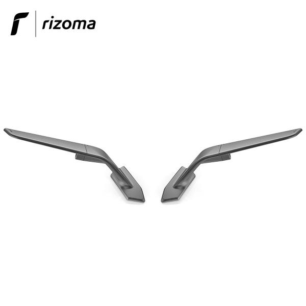 Coppia specchietti Rizoma Stealth in alluminio non omologati thunder grey Honda CBR1000RR-R 2020>