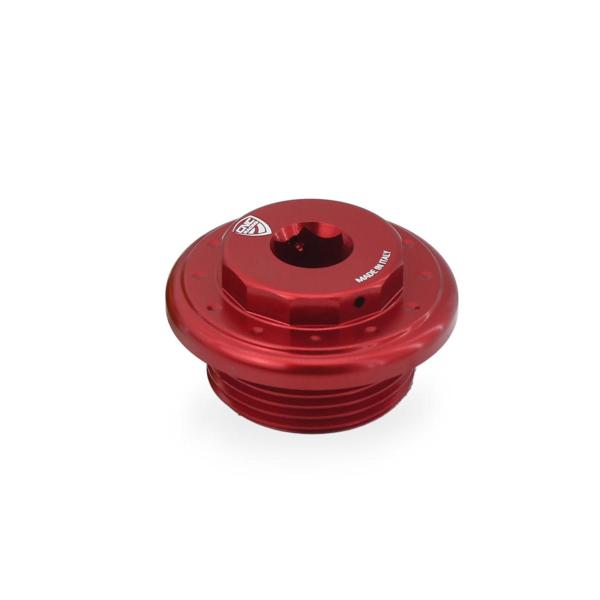 CNC Racing oil filler cap red Exagon Moto Guzzi V100 Mandello  2022-2023