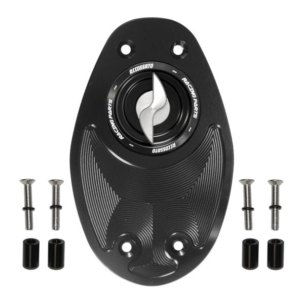 Tappo serbatoio benzina Accossato alluminio argento chiusura rapida Ducati Multistrada 1000 05-06