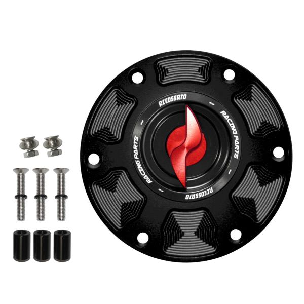 Tappo serbatoio benzina Accossato alluminio rosso chiusura rapida KTM 690 Duke 2013-2017